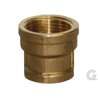 Brass sleeve, reduced - 1/2" x 3/8"